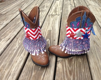 READY TO SHIP!! Patriotic Boot Covers