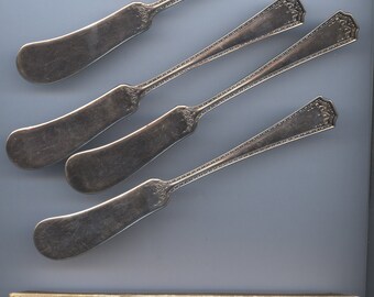 C.1903 Silver Plate Butter Knives in Original Box-International Silver Company
