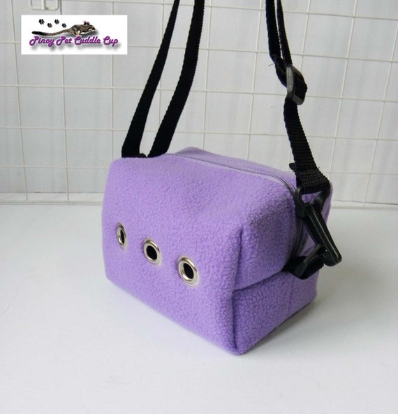 Made to order sugar glider rat small animal travel bag purple