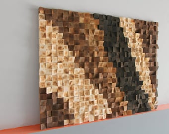 wood wall art reclaimed wood wall art wood mosaic wooden