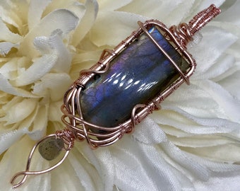 Esoterica---- Spectrolite in Rose Gold