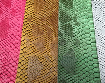 Faux Viper Sopythana Snake Skin Vinyl Fabric - Sold By The Yard - 52"