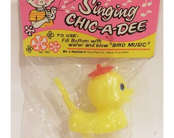 Vintage Singing Chick Bird Whistle