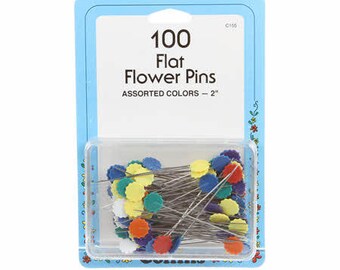 Flower Pin Bonus Pack Size 32, 2in, 100ct, #155C From Collins
