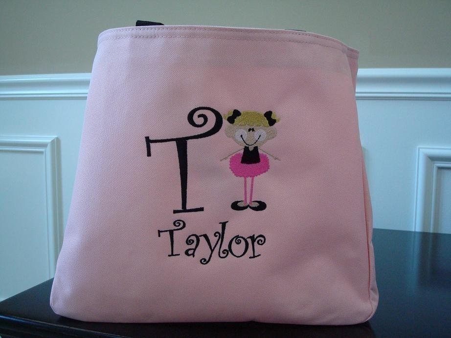 personalized ballet tote