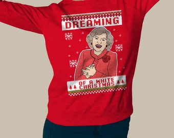 Ugly Christmas sweater , Dreaming of a White Christmas , pullover sweatshirt #J