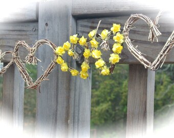 Rustic Bridal Shower Decorations, Vine Garland
