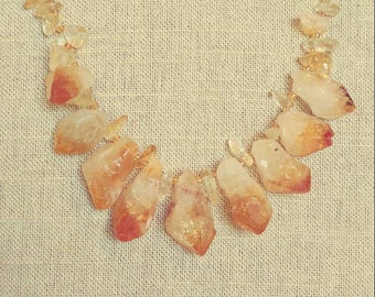 Citrine Crystal Necklace