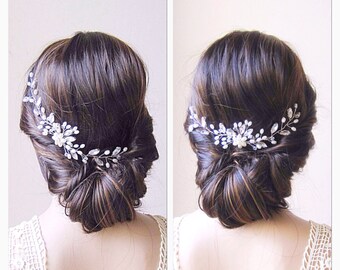 Bridal hair vine ,bridal headpiece, bridal hair comb, wedding hair comb, wedding headpiece, pearl hair vine