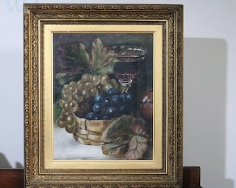 Original Oil Painting by Louis Haghe's daughter Lily, circa 1920s. In good condition with wonderful, intriguing inscription