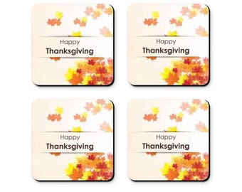Thanksgiving Coaster - Set of 4