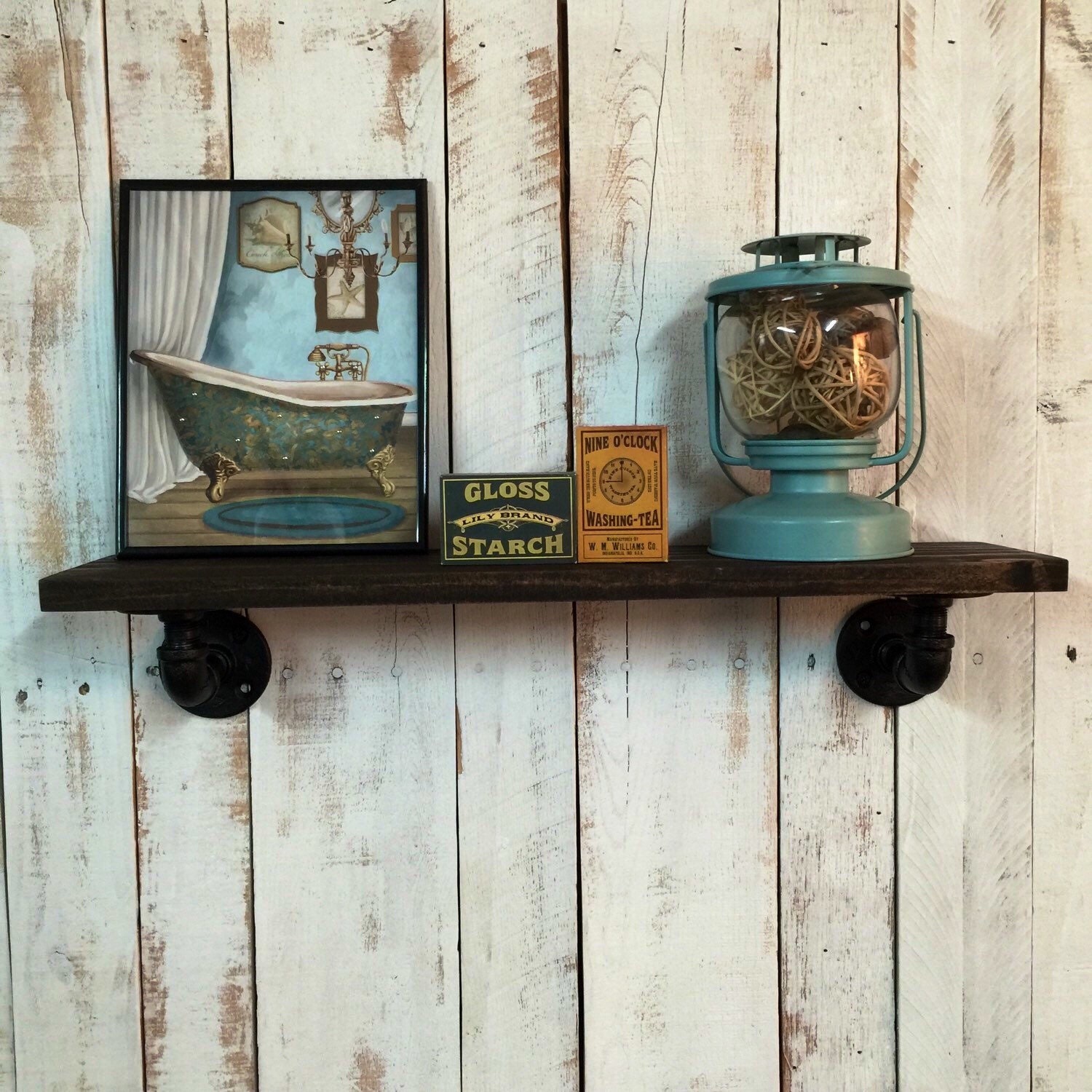 Industrial bathroom shelf Rustic Bathroom shelf bathroom