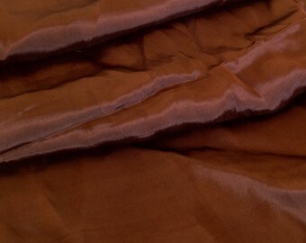 Habotae silk fabric, brown