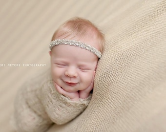 Chatoyer - Halo Headband Crown - Beads Sequins Lace - 9 COLOR CHOICES - Girls Newborns Baby Infant Adults - Photo Prop