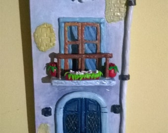 Handmade clay house.