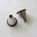 Sterling silver shiny large beadcaps