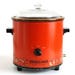 Vintage Rival Crock Pot, 3.5 Qt Model 3100, Glass Lid, Red Orange (as-is, see Item Details)
