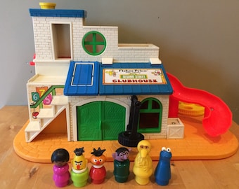 Vintage Fisher Price Sesame Street Clubhouse