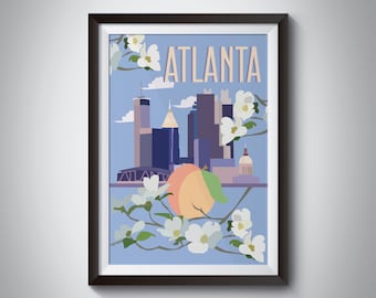 Atlanta | Travel Poster | Instant Download
