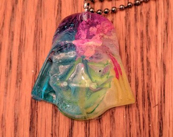 Kids rainbow Darth Vader Necklace