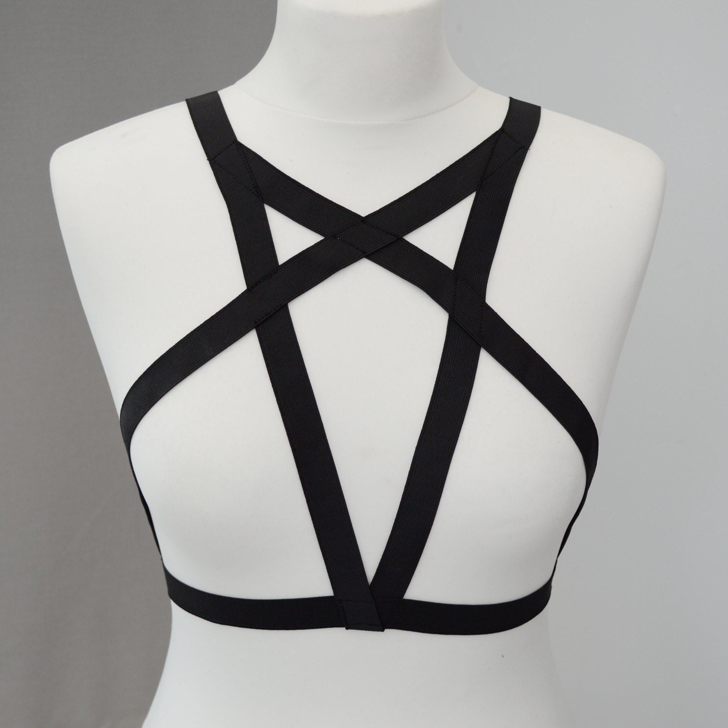 White Harness Bralette