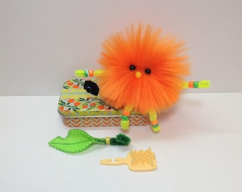 Travel Wee Doll, Weebie Pocket Pal, Car Toy, Travel Doll, Altoids Tin House with Wee Doll, Pocket Sized Doll, Miniature Toy, Miniature Doll