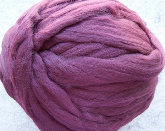 Merino Wool Roving, Wool Roving, Merino Wool, Felting Wool, Spinning Fiber, Ashland Bay Fibers - Wine - 8oz