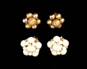 Set of Vintage 50's Cluster Earrings LV0002