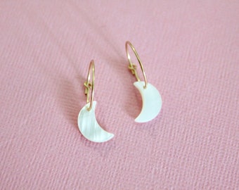 Moon earrings / moon earrings