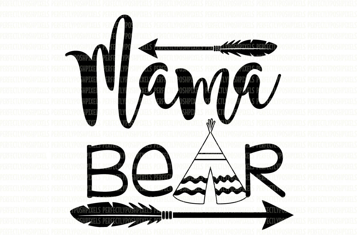Download Mama Bear SVG Files Printable Clipart Cut File Mama Bear