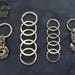 x10 BEEFY Split Keyrings - Stainless Steel 1.25" across - for keychains