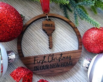 First Christmas House - Christmas Ornament New Home - Christmas Ornament House - New Home Ornament 2017 - First Home Ornament - Home Gift