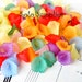 50 Pc 11mm Frosted Calla Lily Beads