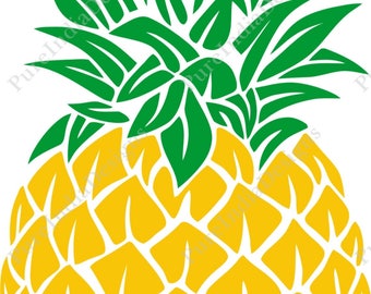Pineapple SVG, Pineapple Monogram SVG, SVG Files, Cricut Cut Files, Silhouette Cut Files, Eps, Png,Dxf,