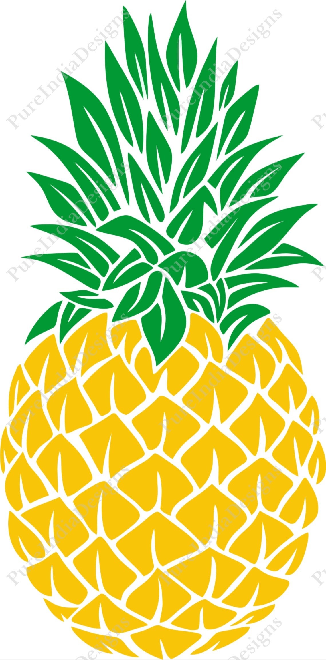 Download Pineapple SVG, Pineapple Monogram SVG, SVG Files, Cricut ...