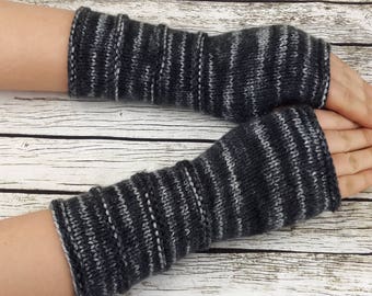 Fingerless Gloves, Hand Knit Arm Warmers