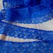 2" wide royal blue lace 50mm up to 6yds wide UK seller