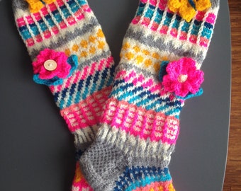 Whole gift knitted knee highs/socks/slippers (on order)