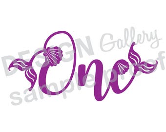 Mermaid birthday svg | Etsy