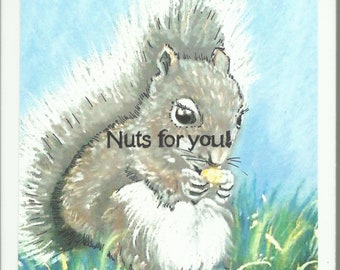 Nutty Squirrel Custom Tile-You choose the words!