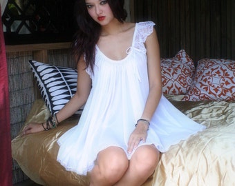 Baby Doll Nightgown In The Shadows Of Moonlight Bridal Sleepwear Lingerie Wedding Honeymoon Gown