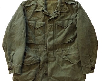 Vintage 1950s Korean War US Military M-51 Field Jacket Mens M/L