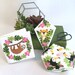 Modern Cross Stitch - Jungle Sewing Set - Biscornu, Needle Book, Scissor Case - Cross Stitch Pattern by Tiny Modernist