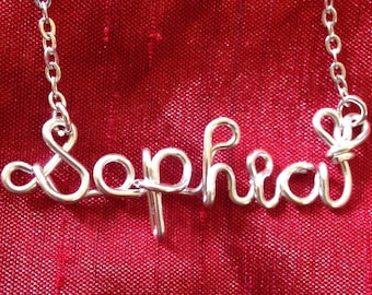 Custom Name Necklace - Sophia/Mandy