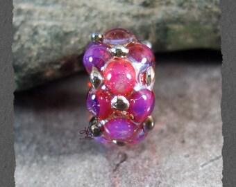 European - bracelet- bead, Large SRA B131, Lampwork, Murano, Modul bead