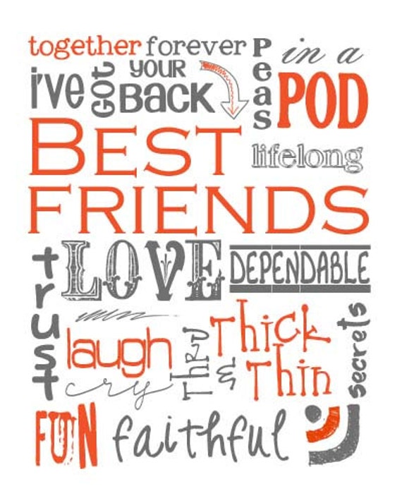 best friends subway art digital instant download digital files