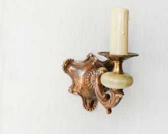 Antique French bronze wall sconce-lighting-Bronze lighting-Wall hanging sconces-Bronze retro lighting-wall light-wall lamp-shabby chic