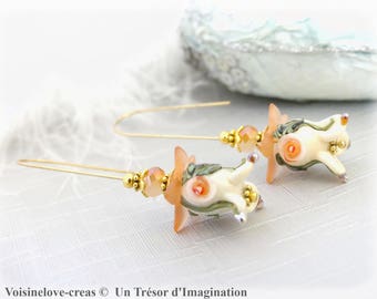 Earrings fall bells