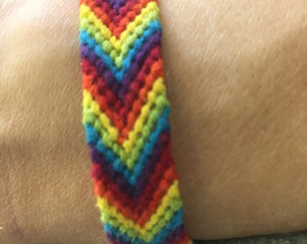Rainbow chevron bracelet