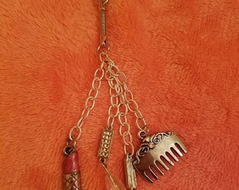 Silver Comb Keychain